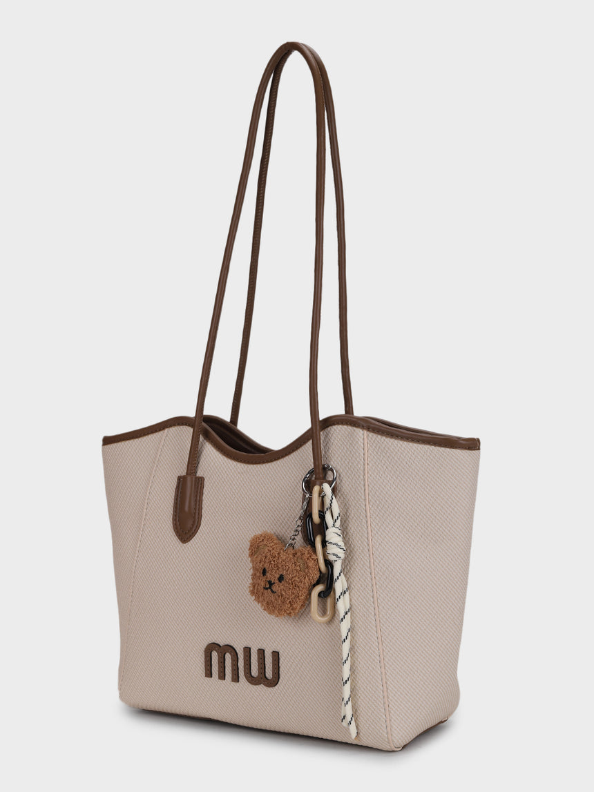 Mw Teds Off-White Tote Bag