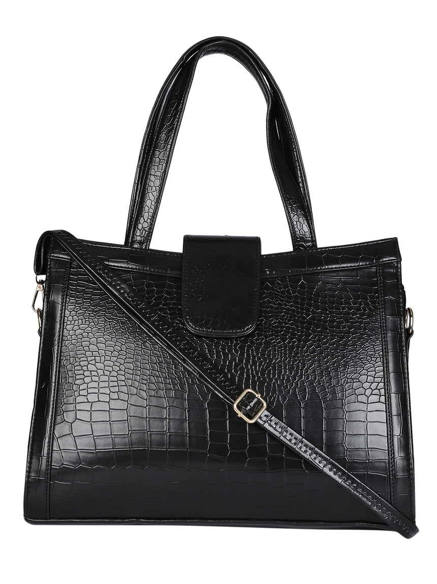 Mrs. Gavin Signature Black Hand Bag