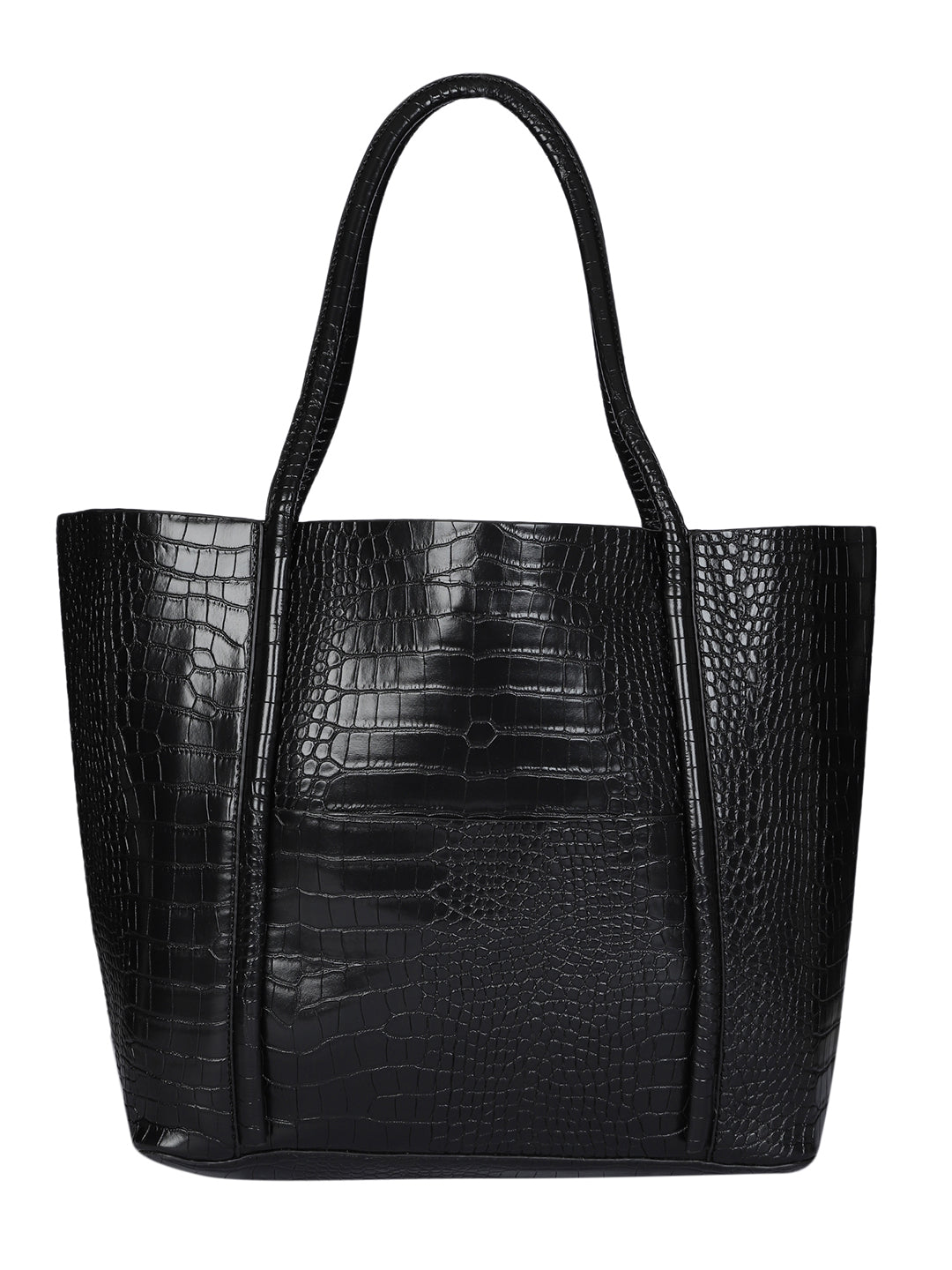 Castle Black Tote Bag With Pouch