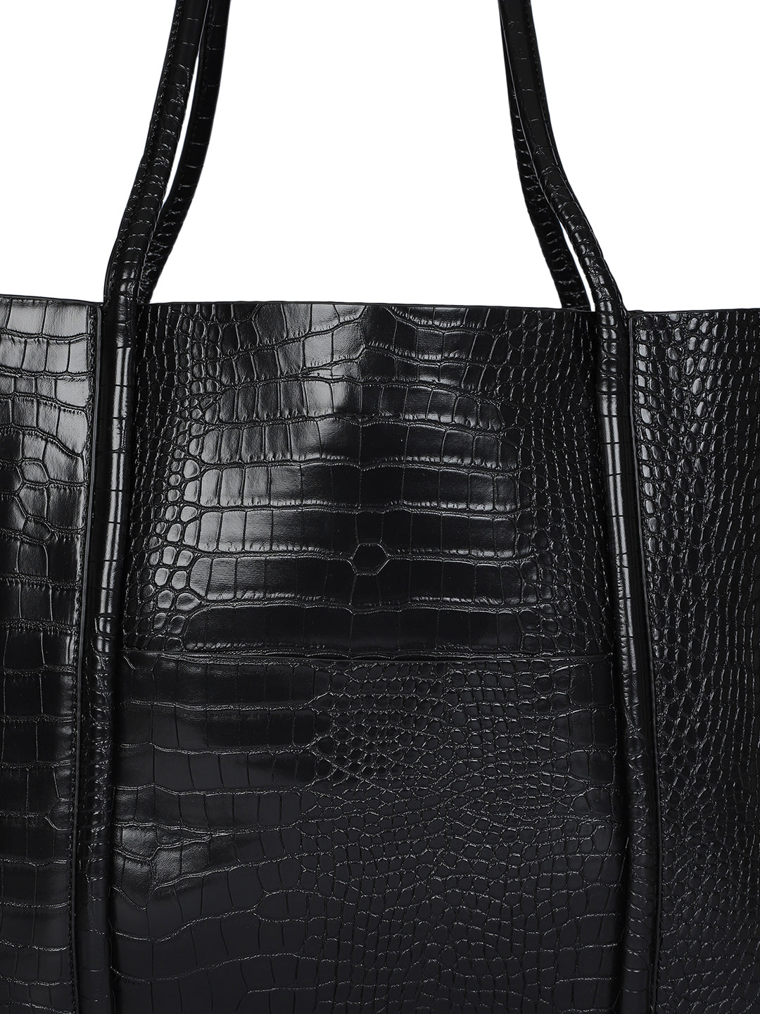 Castle Black Tote Bag With Pouch