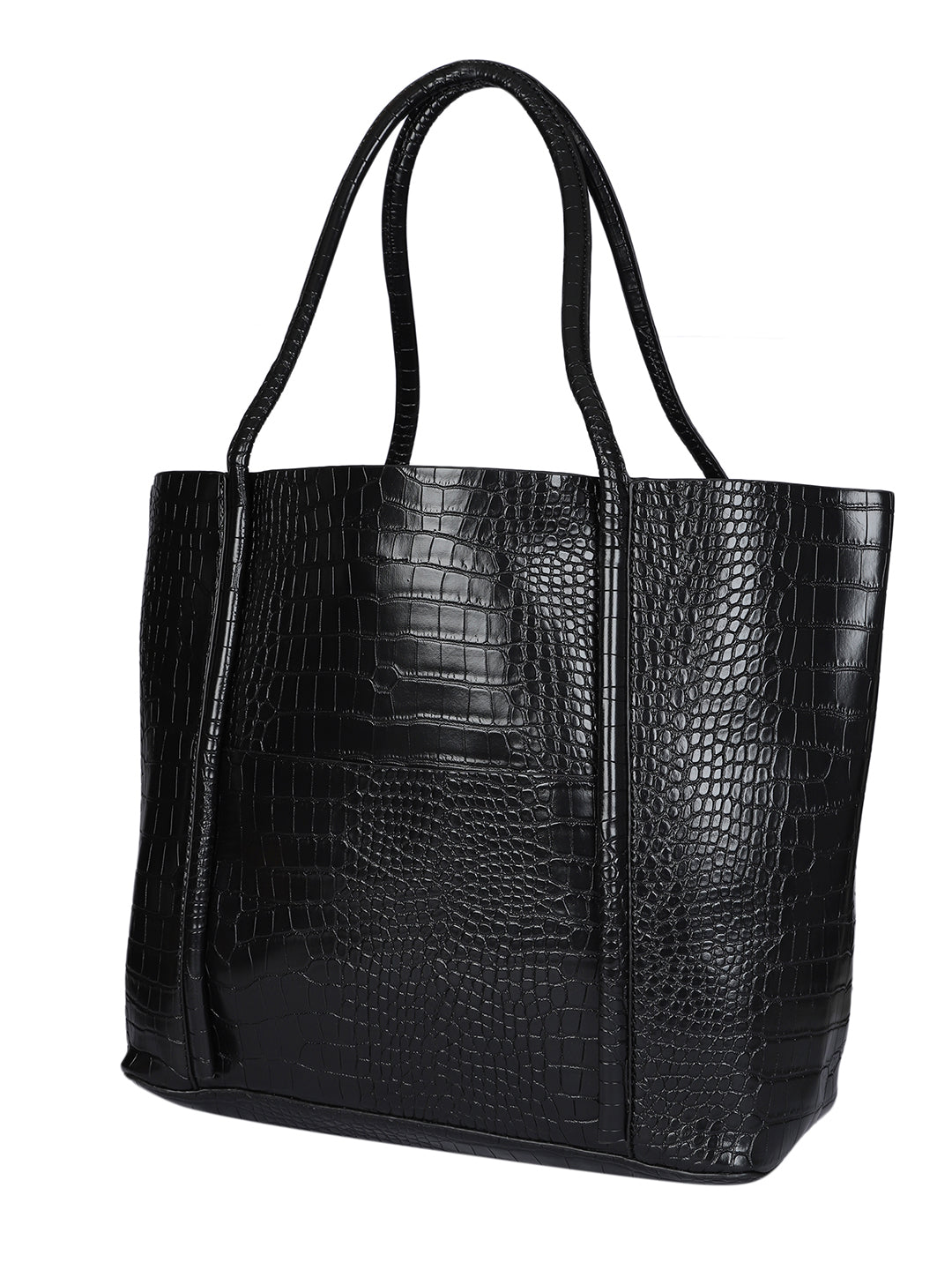 Castle Black Tote Bag With Pouch