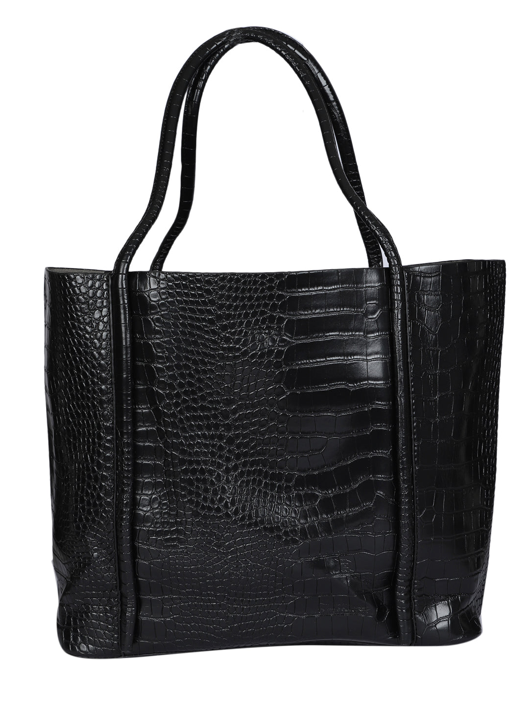 Castle Black Tote Bag With Pouch