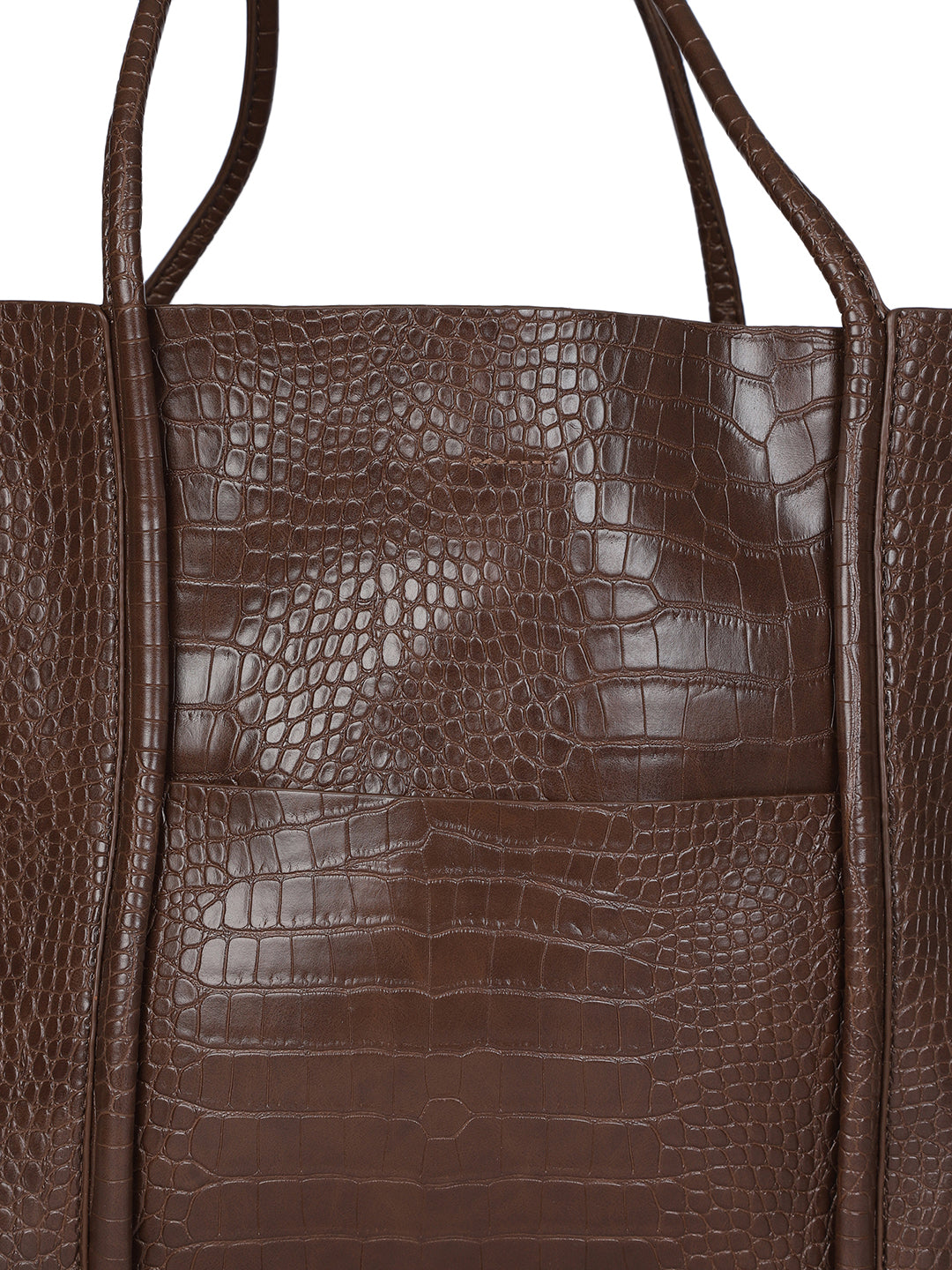 Castle Brown Tote Bag With Pouch