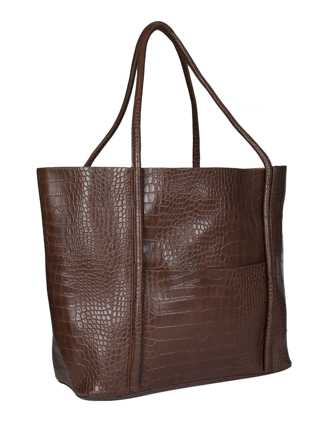 Castle Brown Tote Bag With Pouch