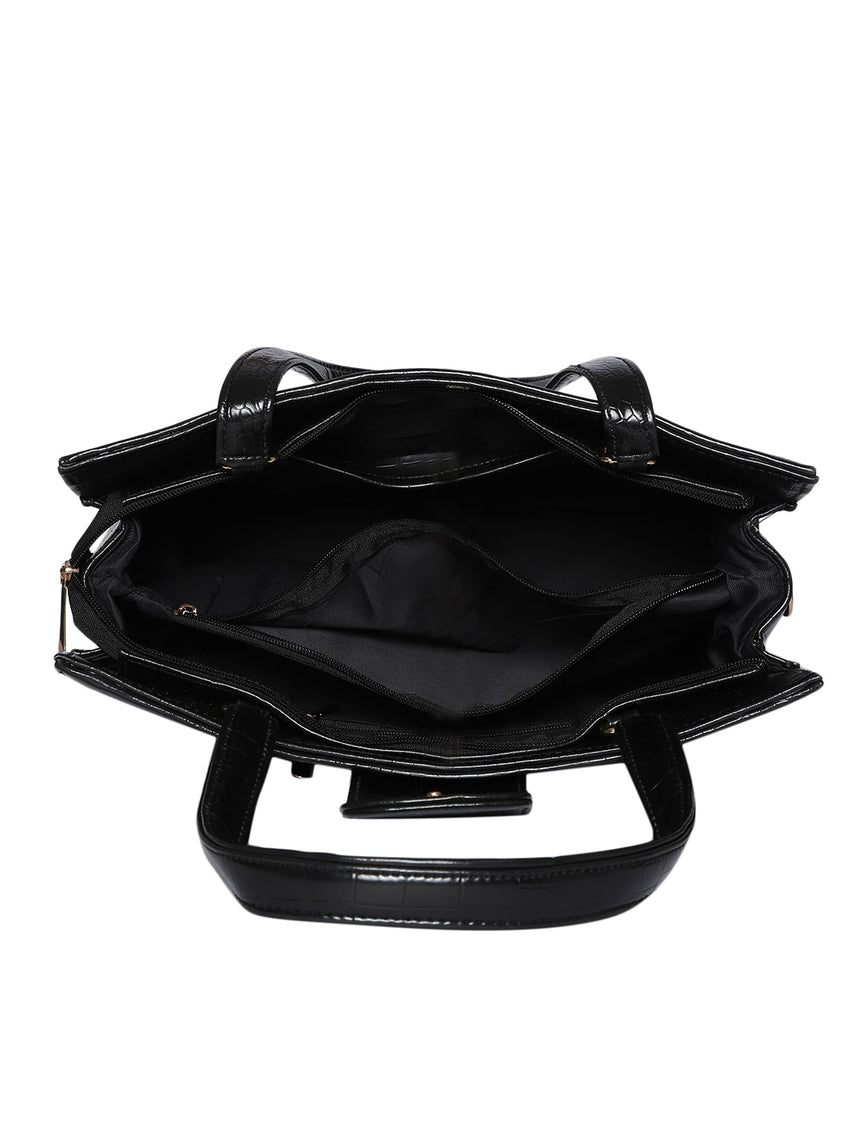 Mrs. Gavin Signature Black Hand Bag