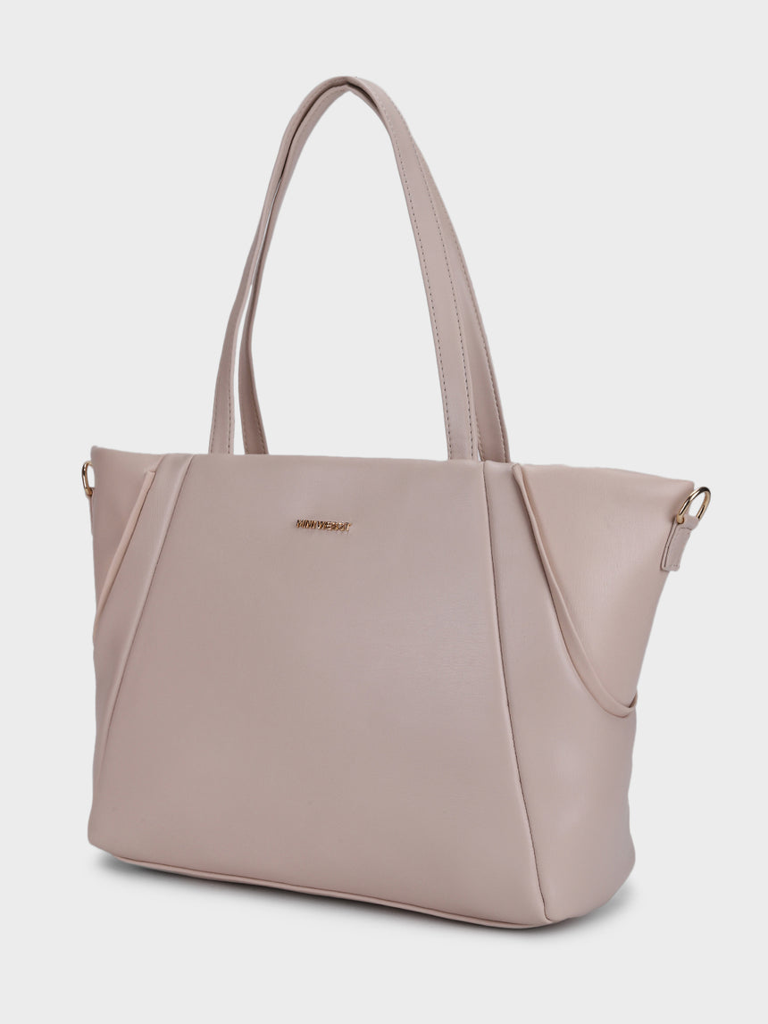 Charles Beige Classic Tote Bag