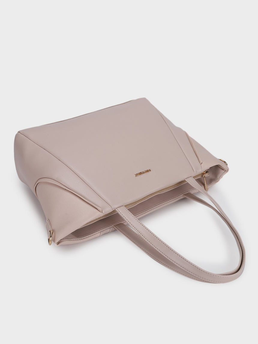 Charles Beige Classic Tote Bag