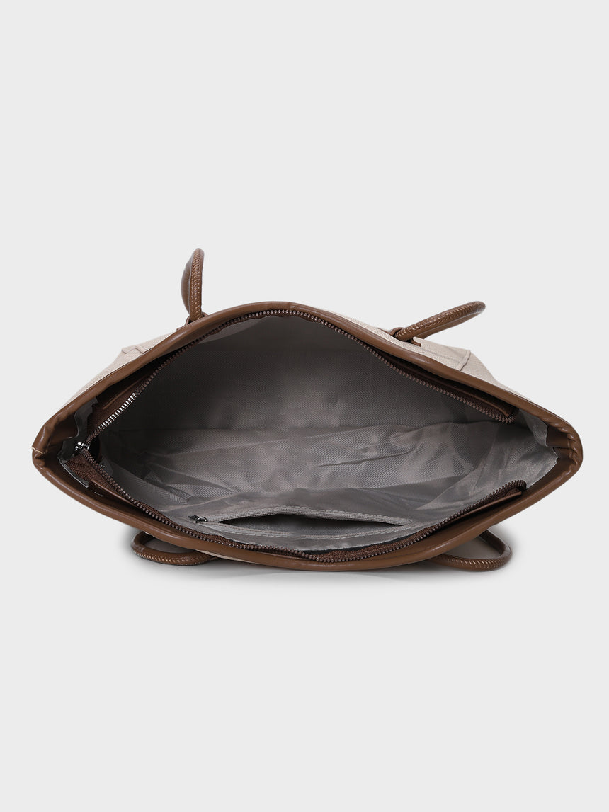 Mw Teds Off-White Tote Bag