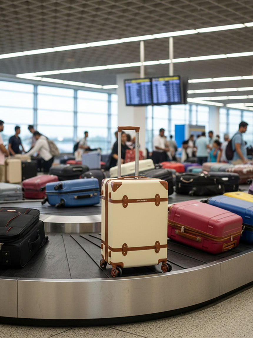 Emily In Paris Check In Beige Medium Luggage