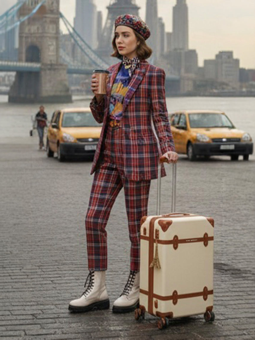 Emily In Paris Cabin Beige Small Luggage