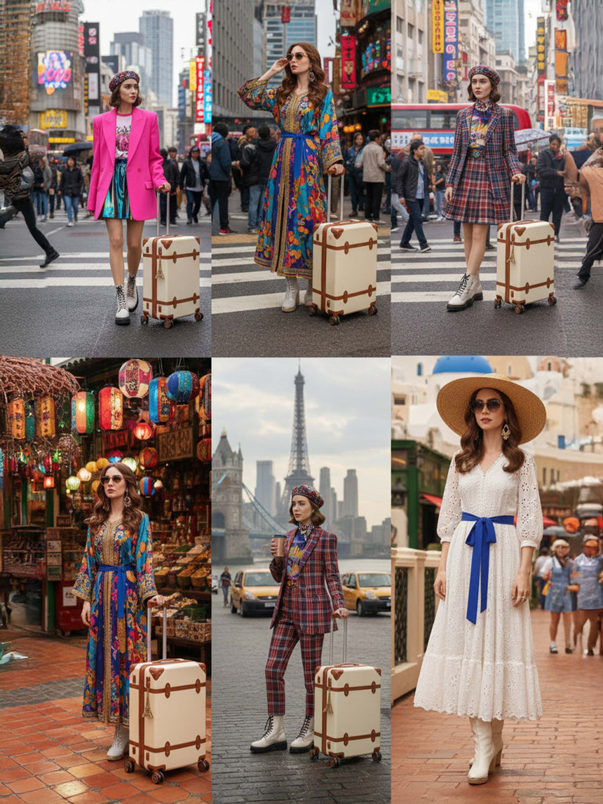 EMILY IN PARIS SET OF 3 LUGGAGE