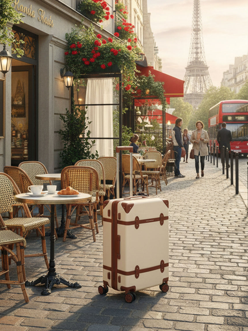 Emily In Paris Cabin Beige Small Luggage