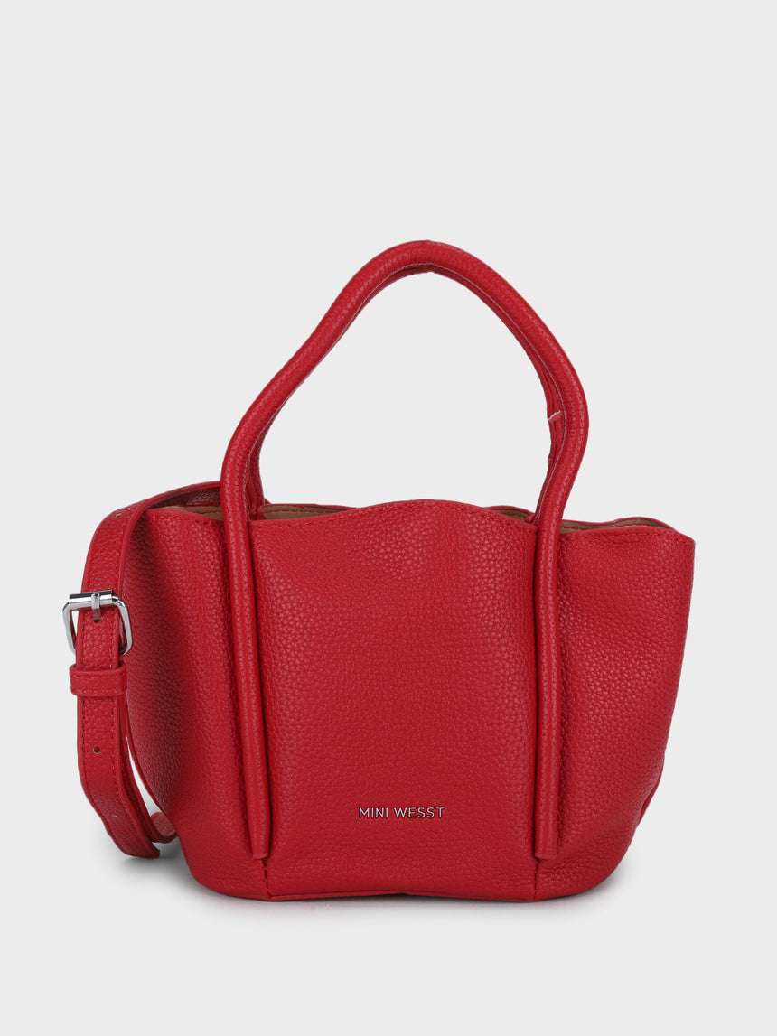 Barbara Red Bucket Handbag