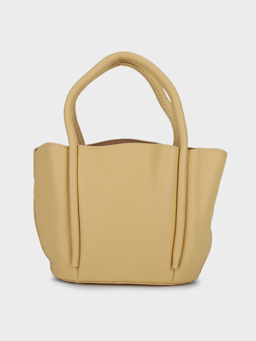Barbara Yellow Bucket Handbag