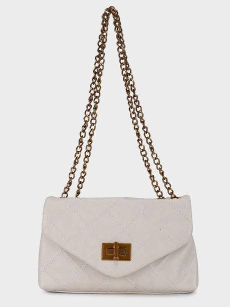 Elisa White Sling Bag