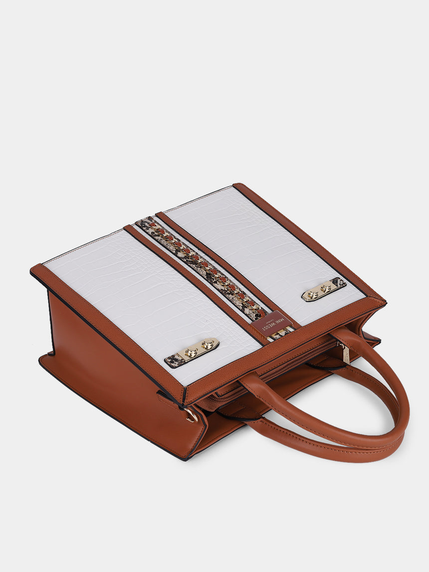 Broadway Luxe White London Tote