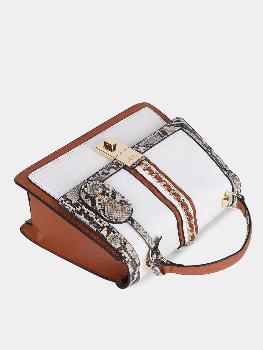 Default Title Bella Luxe White Handbag