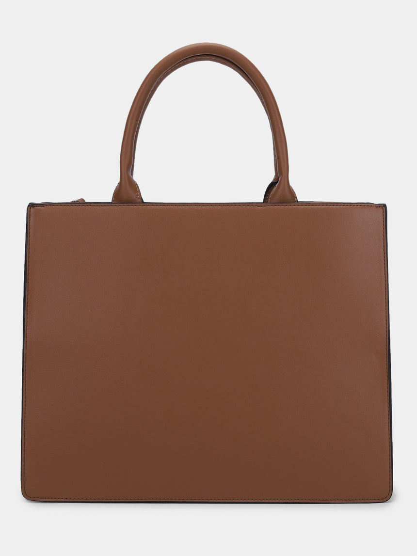 Broadway Luxe Brown London Tote