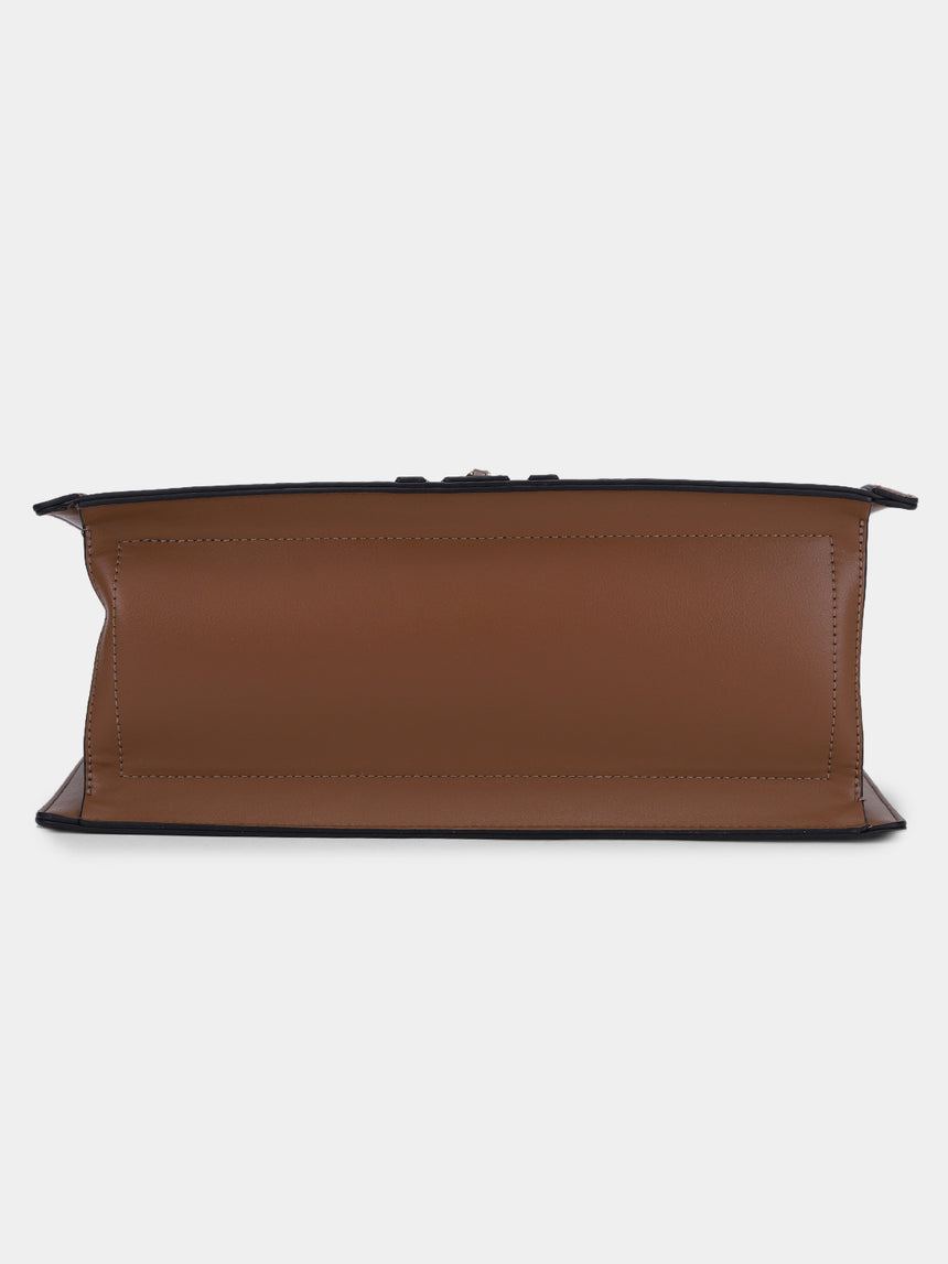 Broadway Luxe Brown London Tote