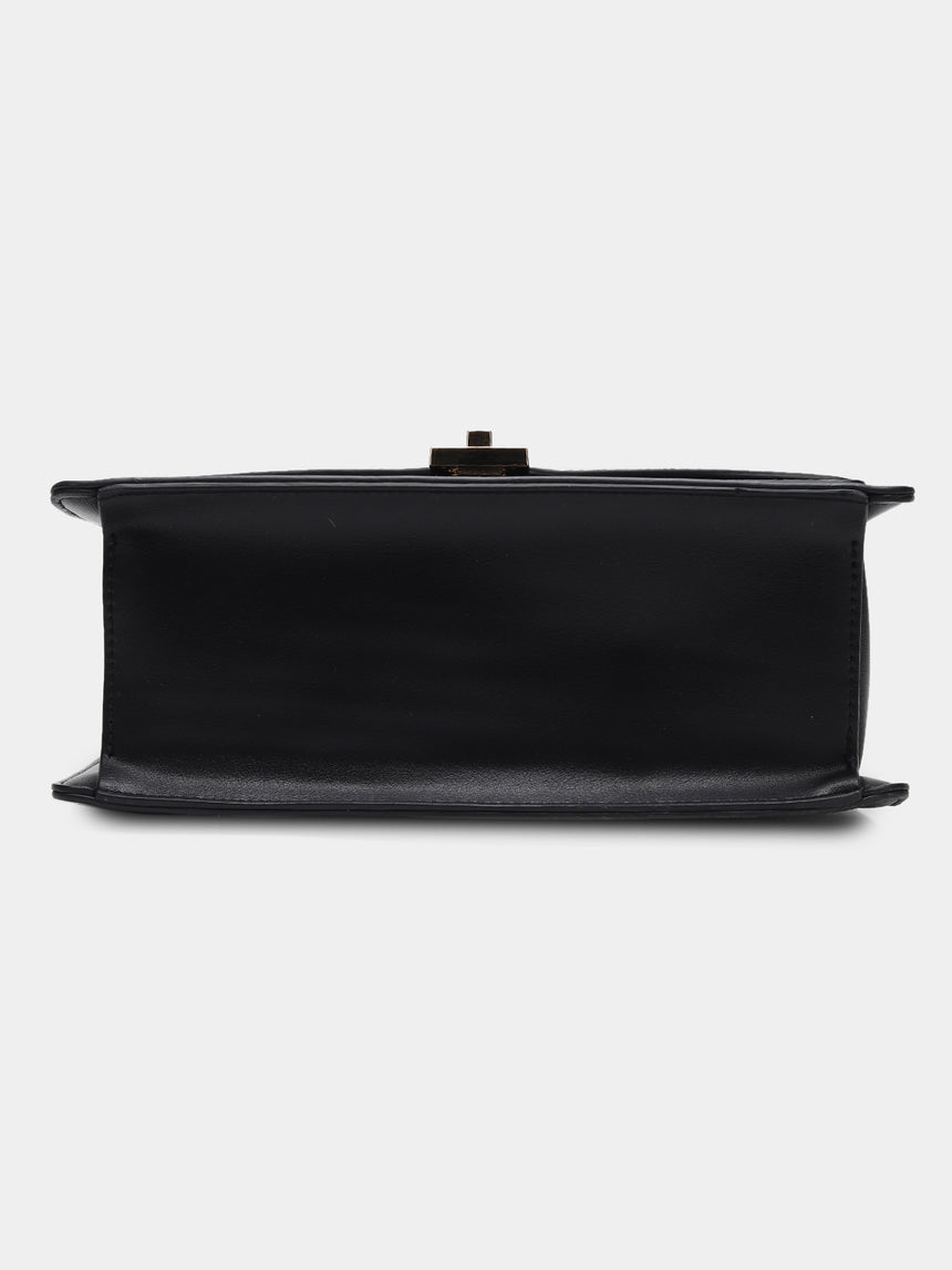 Bella Luxe Black London Handbag