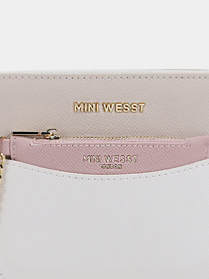 Uptown Luxe Beige Crossbody