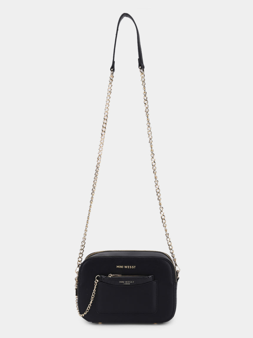 Uptown Luxe Black Crossbody