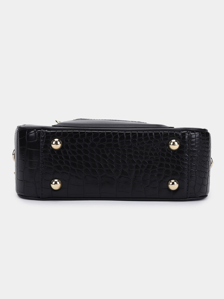 Uptown Luxe Black Crossbody