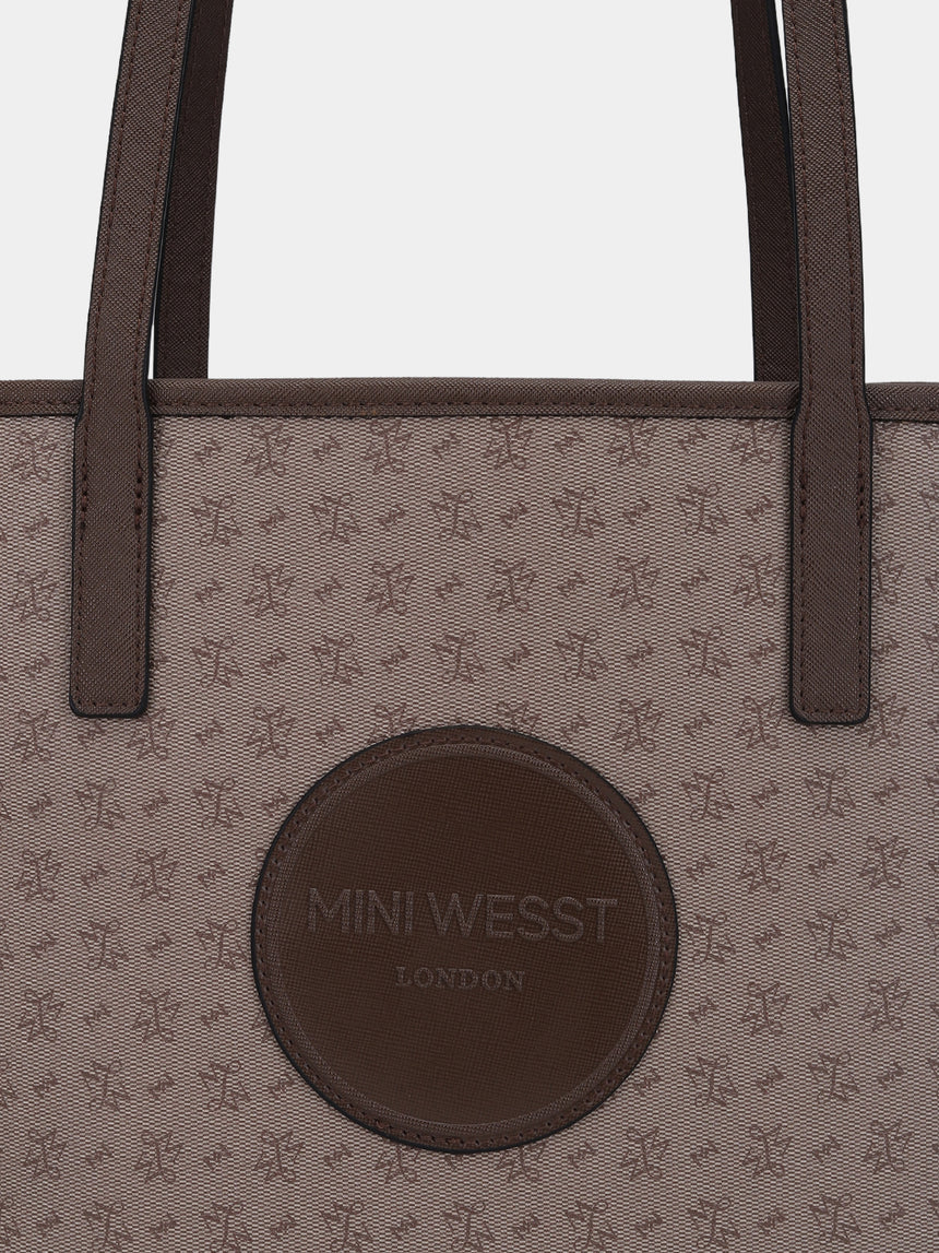 East West Brown Tote