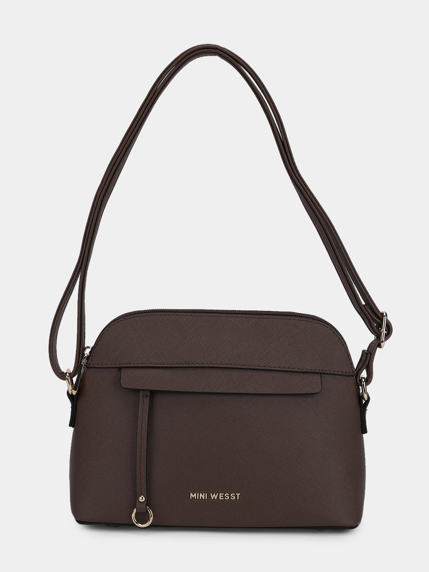 East West Brown Tote