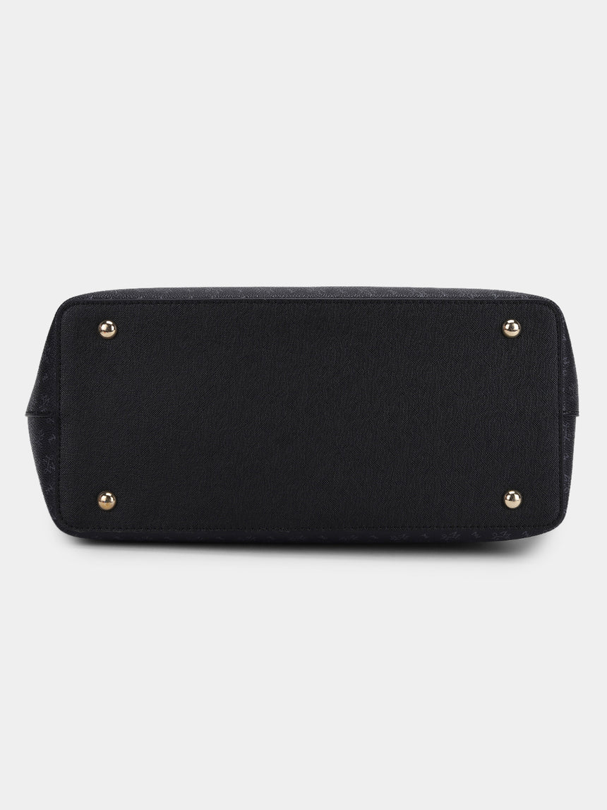 East West Black Tote