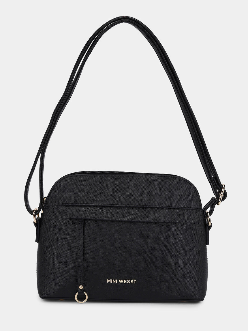 East West Black Tote