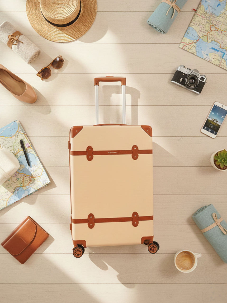 Emily In Paris Cabin Beige Small Luggage