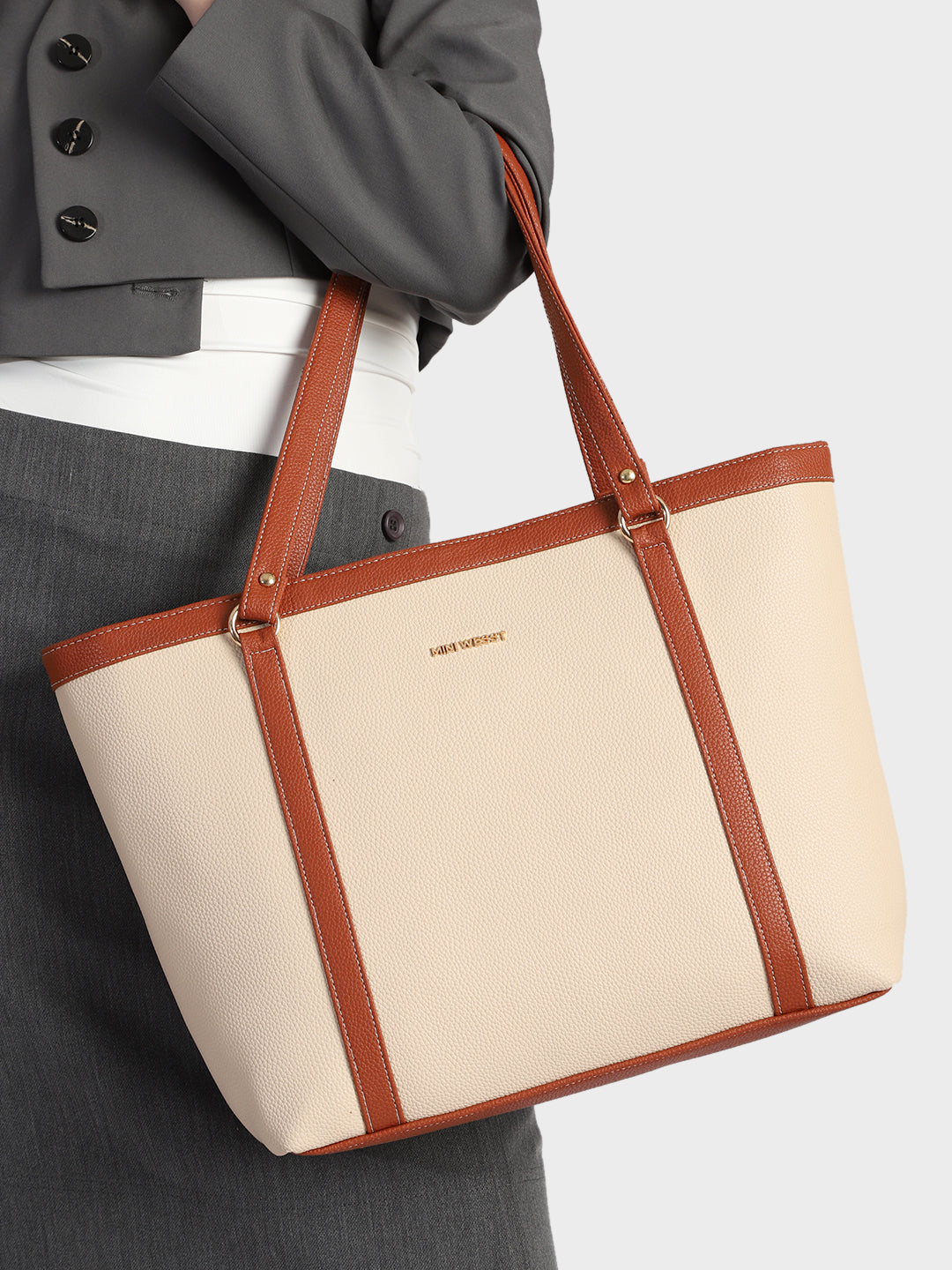 Beige Jessica Classic Tote Bag