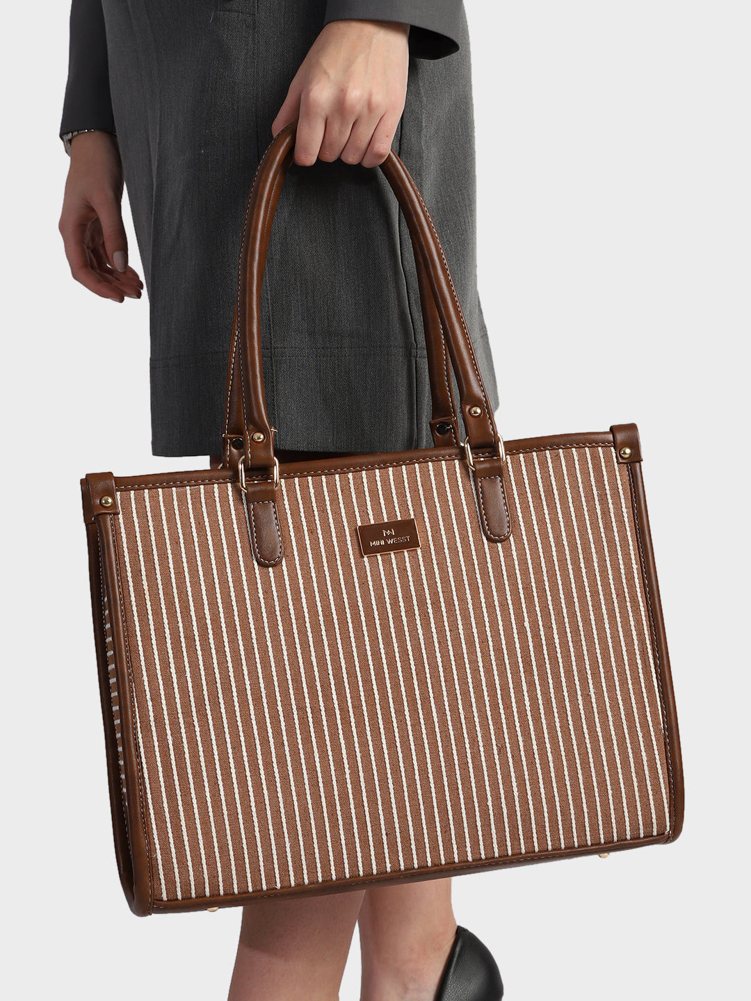 LEXI STRIPPED  TOTE BAG