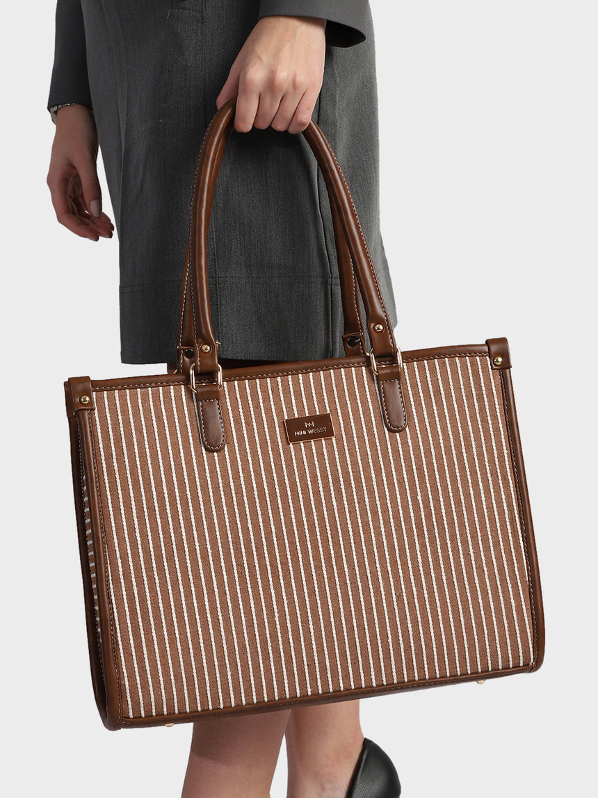 LEXI STRIPPED  TOTE BAG