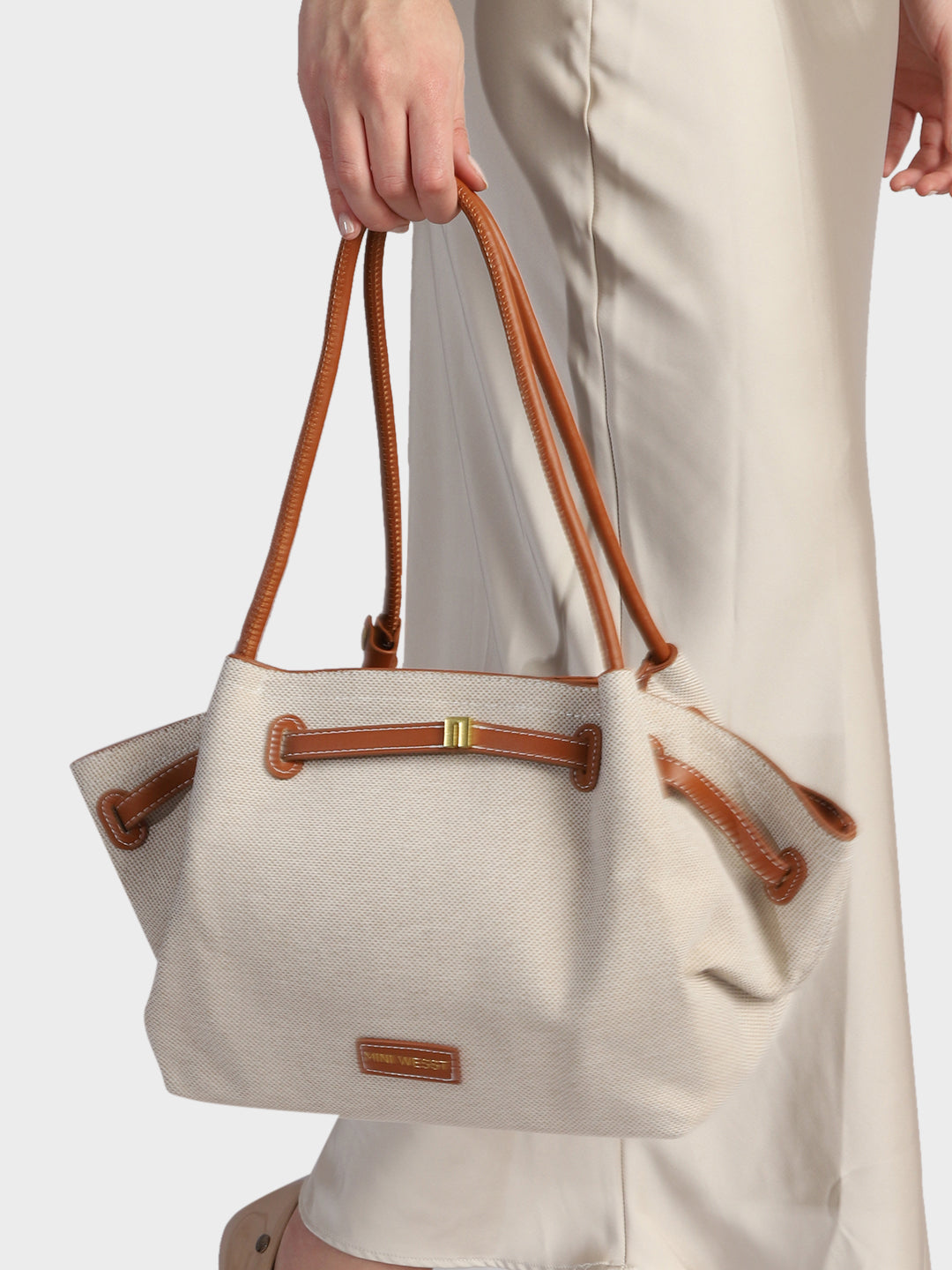 Khaki Hana Tote Bag