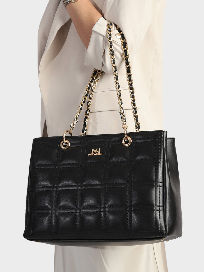 Black Hazel Handbag