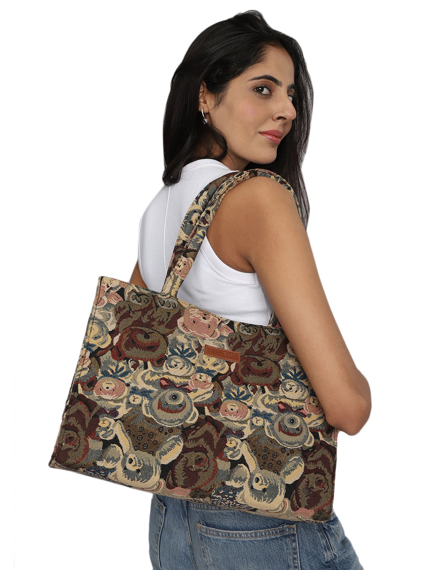 Mr Teddy Printed Tote