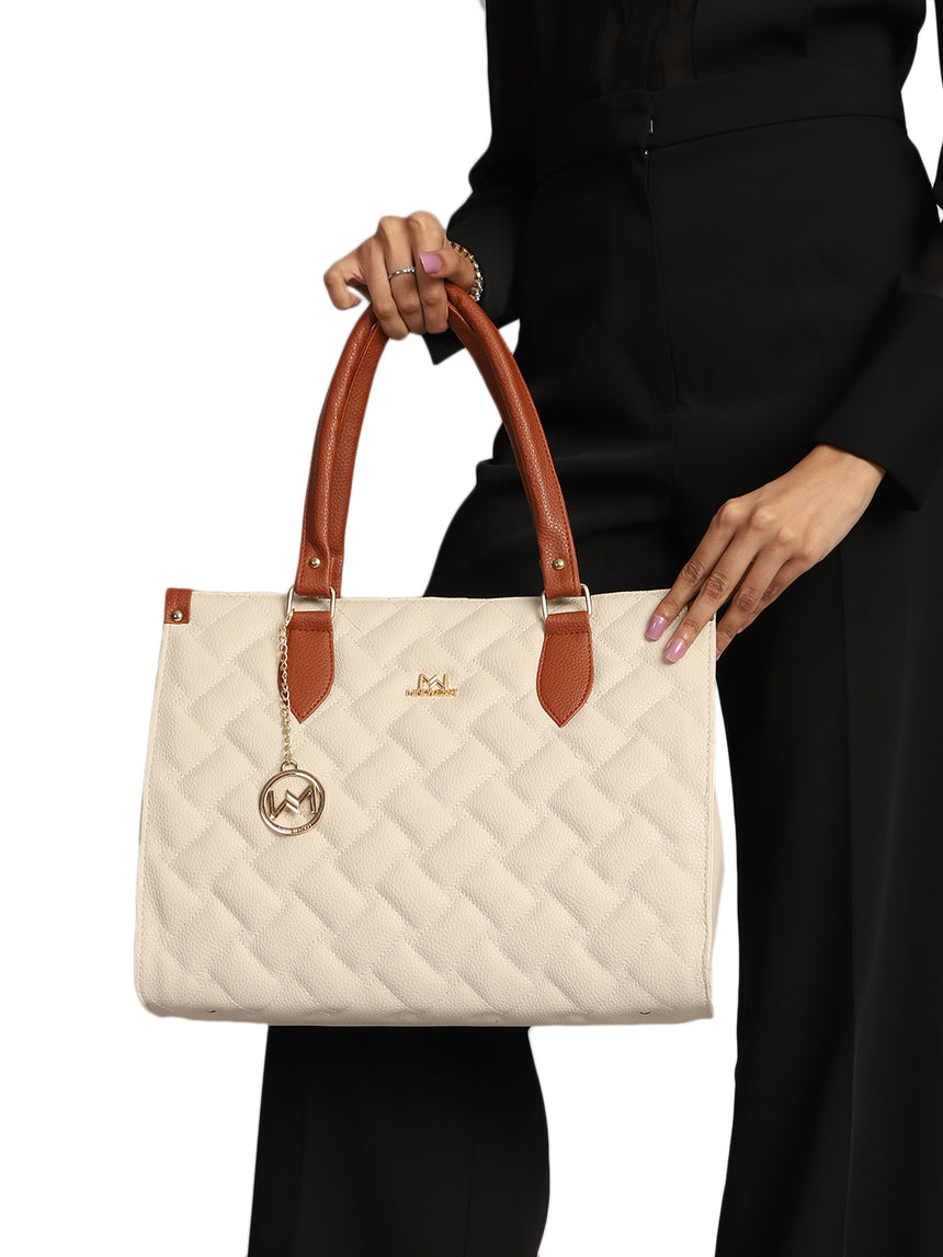 Ashley Beige Tote Bag