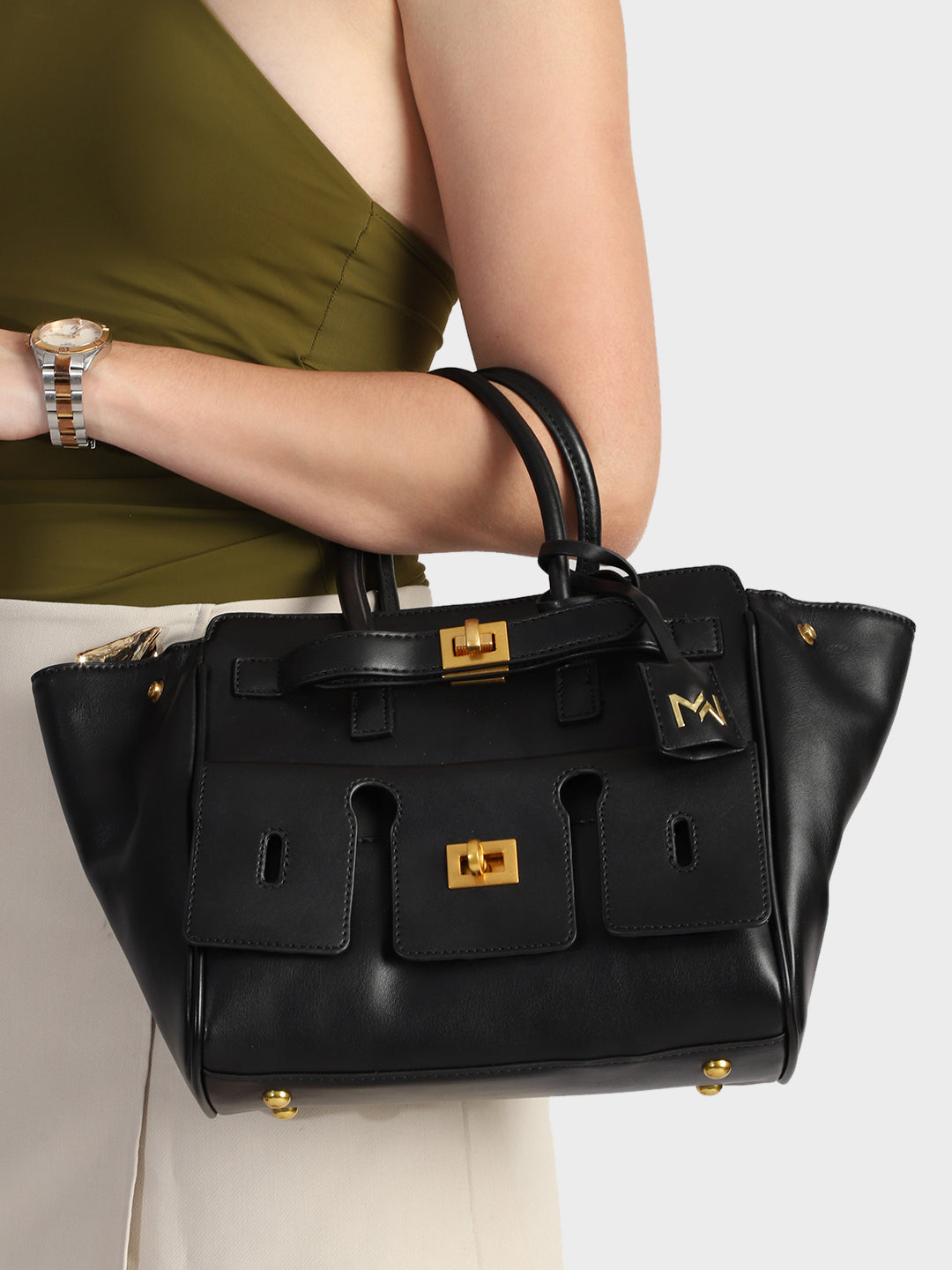 Black Hazel Handbag