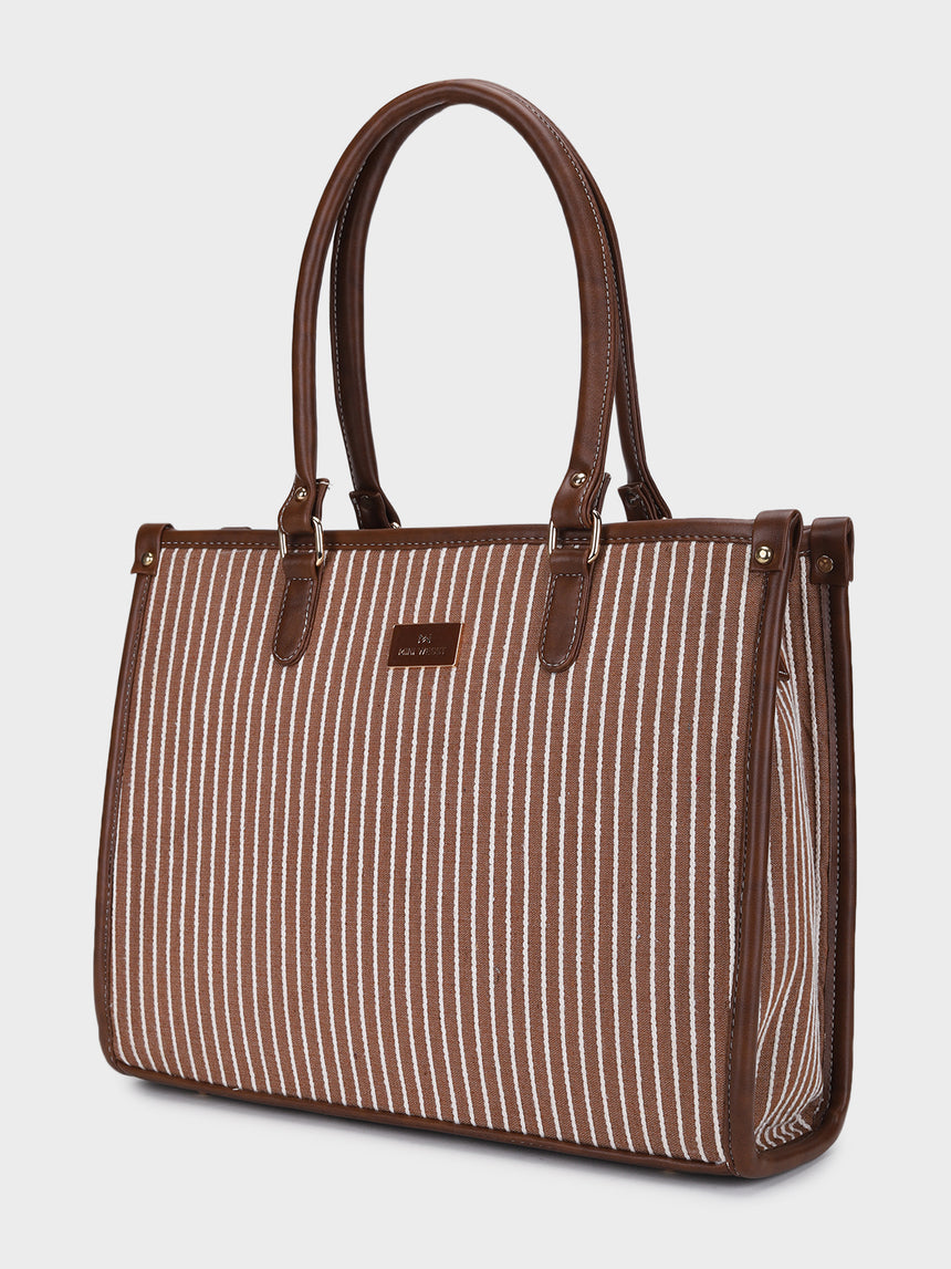 LEXI STRIPPED  TOTE BAG