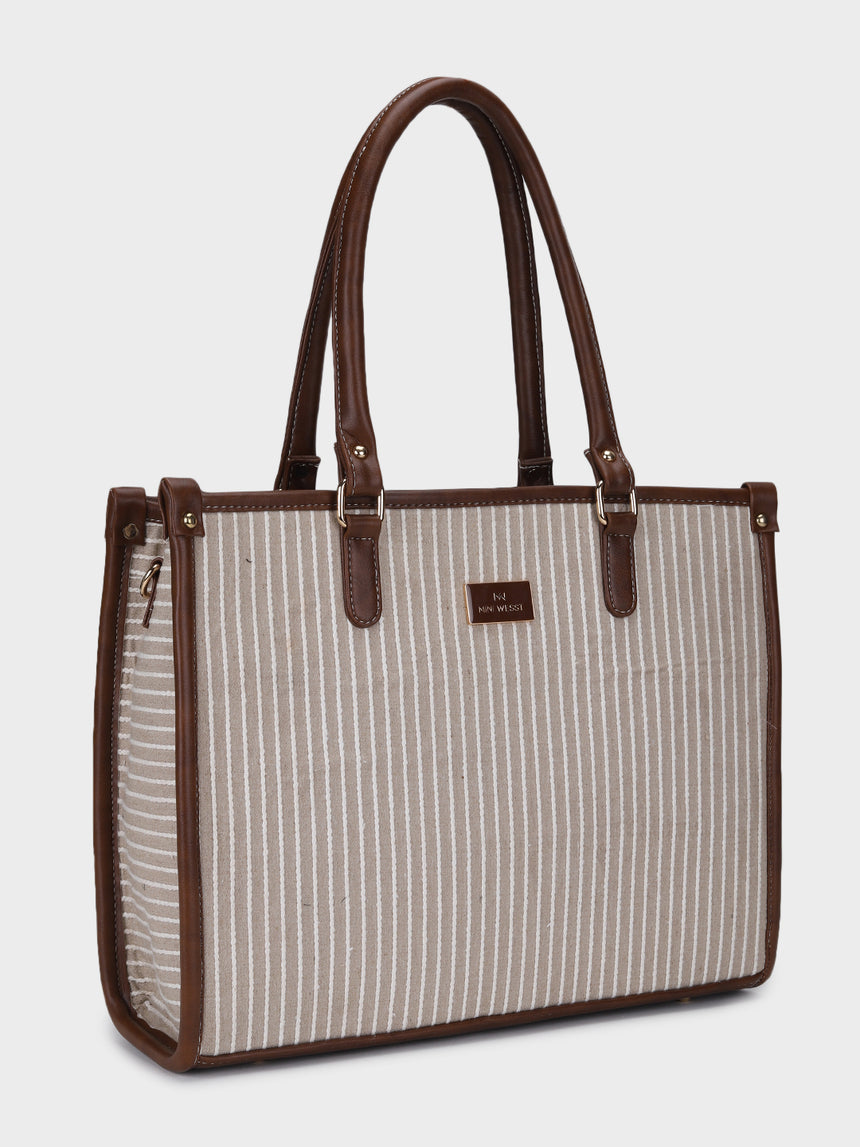 LEXI STRIPPED  TOTE BAG