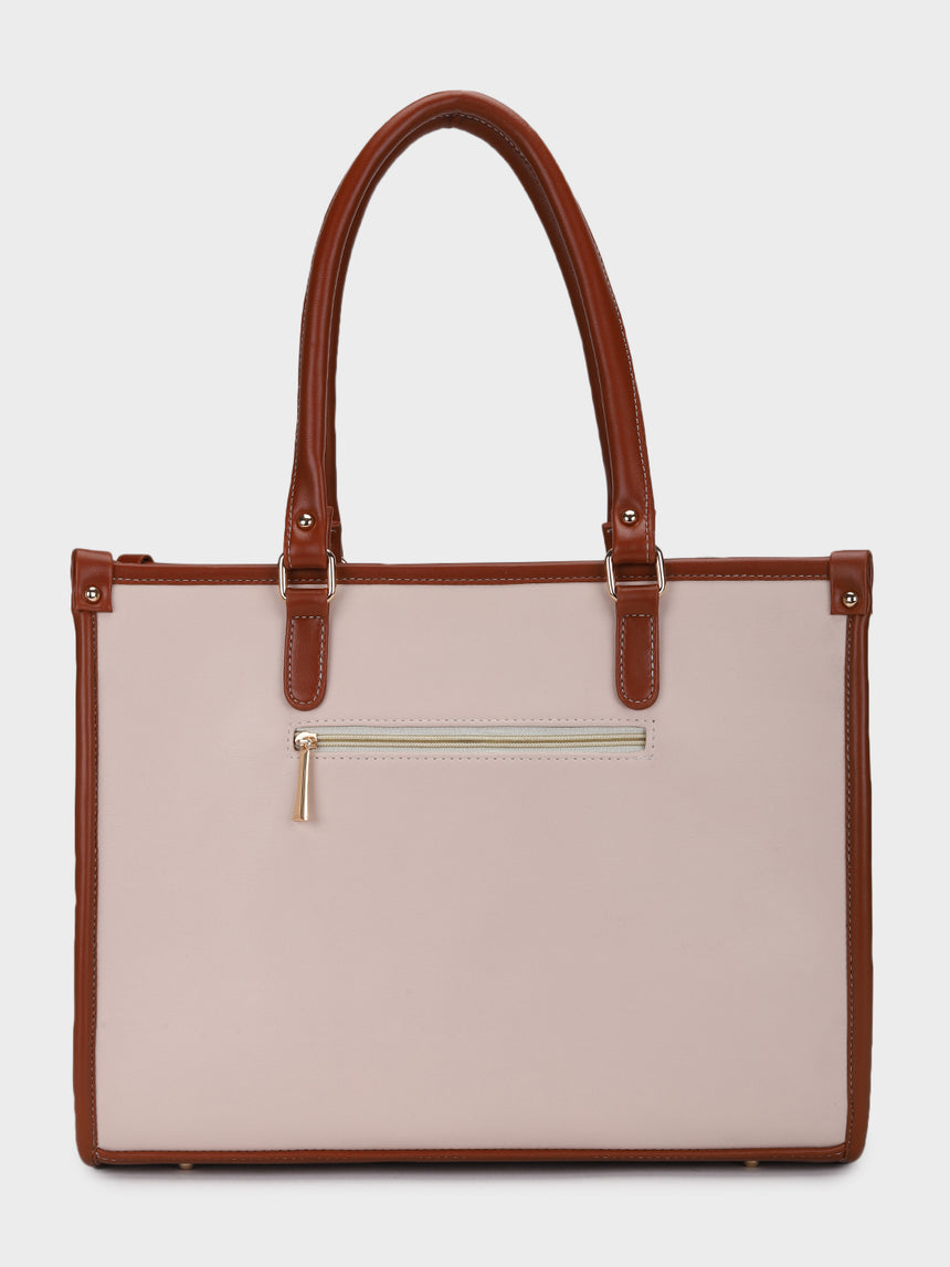 Beige Hannah Classic Tote Bag