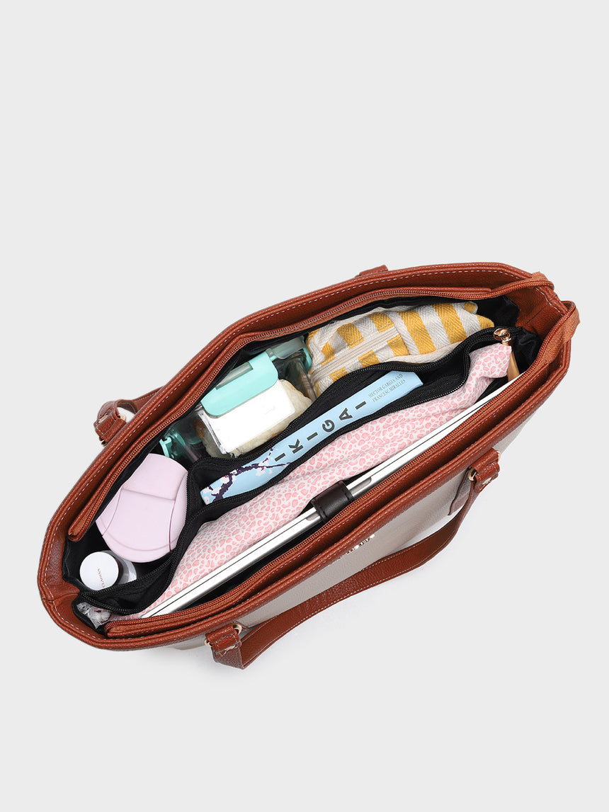 Beige Jessica Classic Tote Bag