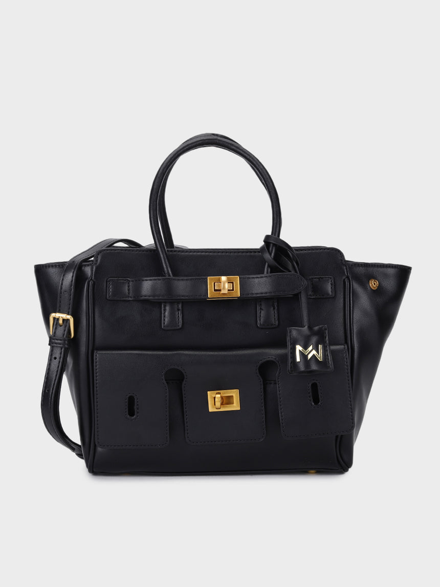 Black Hazel Handbag