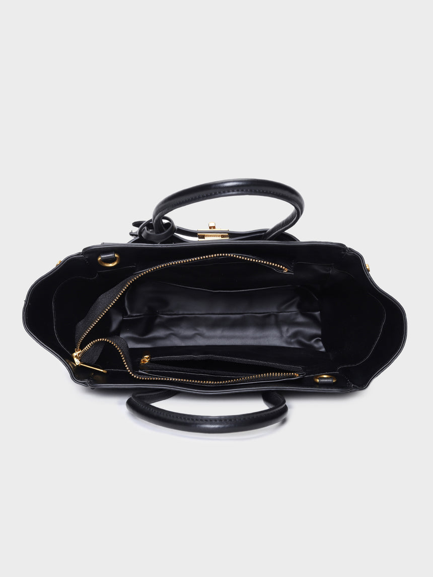 Black Hazel Handbag