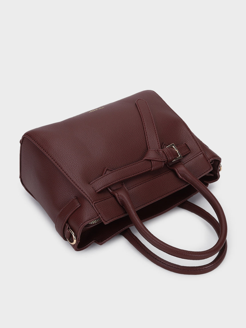 THEA MAROON HANDBAG