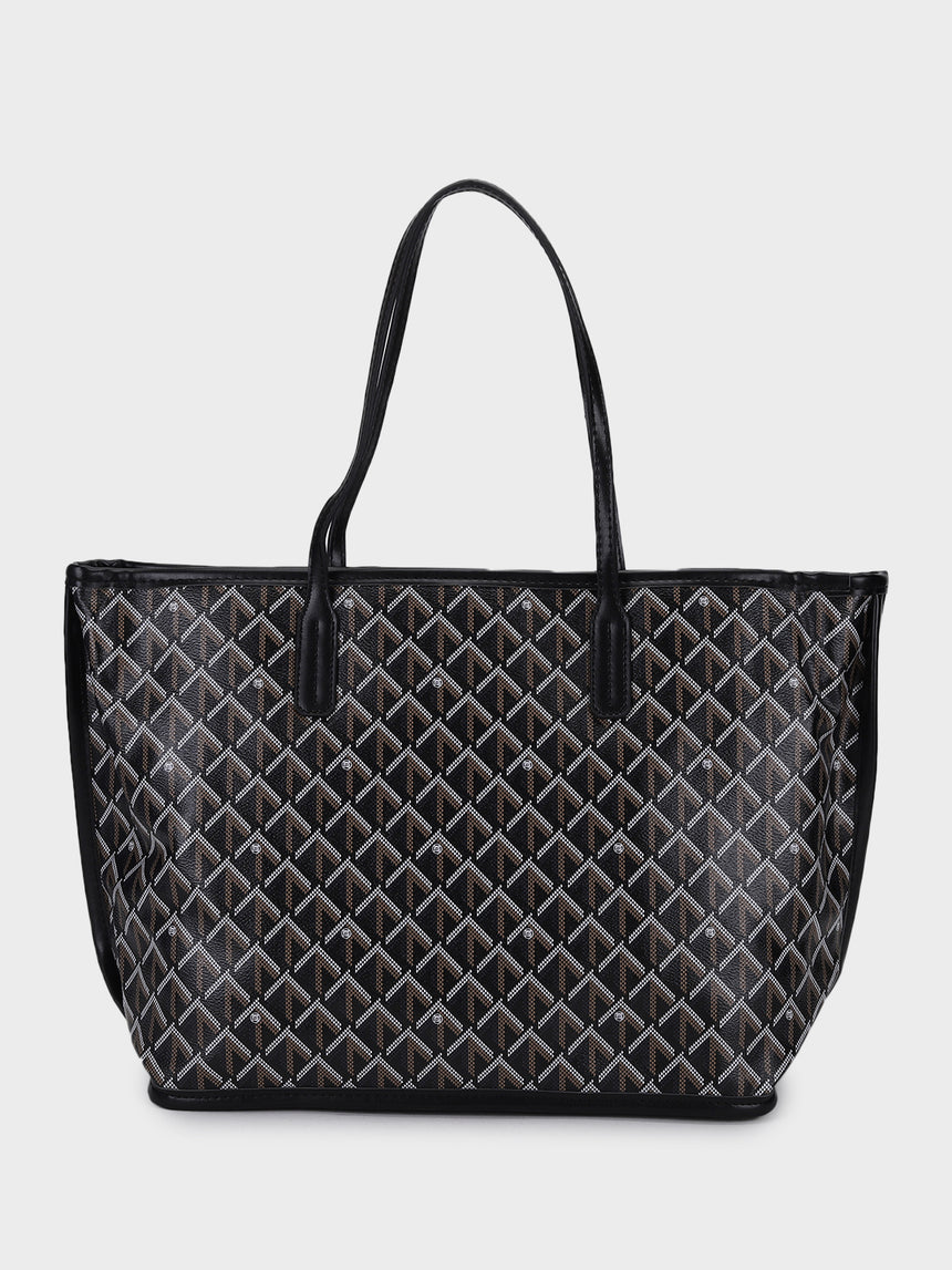 Black Yara Tote Bag