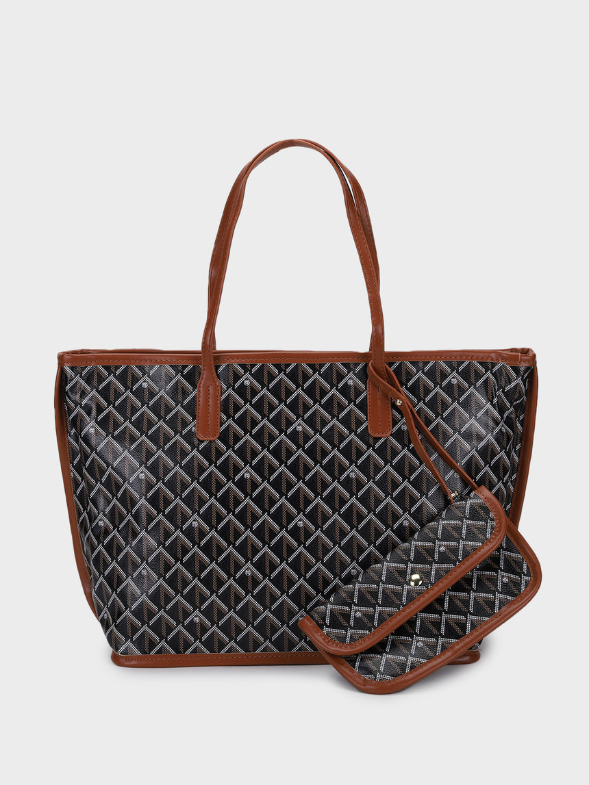 Yara Brown Tote Bag