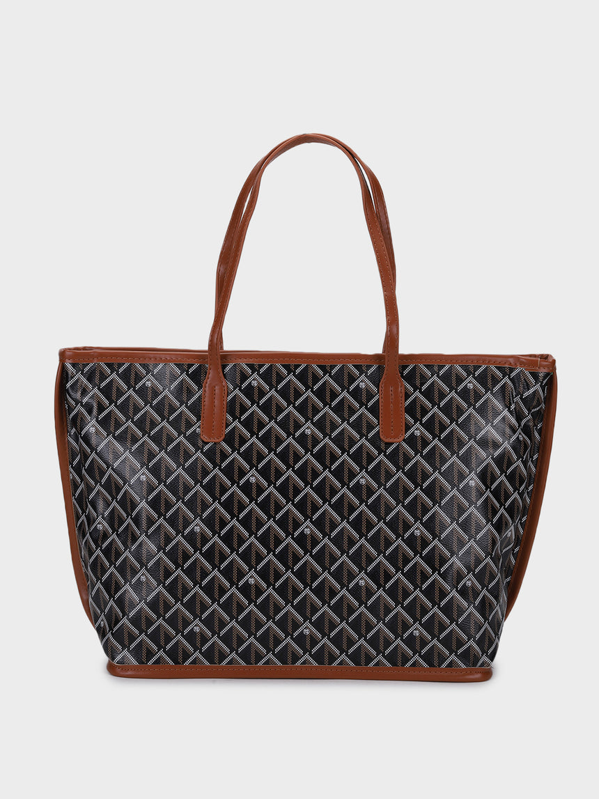 Brown Yara Tote Bag